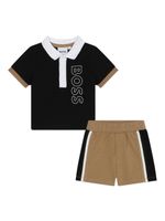 BOSS Kidswear ensemble polo-short à logo imprimé - Noir - thumbnail