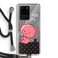 Love You A Lotl: Samsung Galaxy S20 Ultra Transparant Hoesje met koord