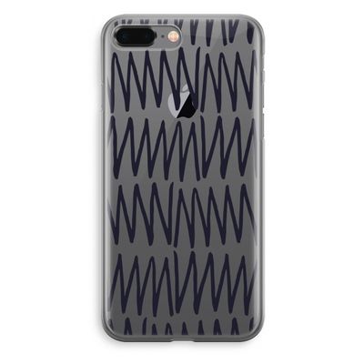 Marrakech Zigzag: iPhone 8 Plus Transparant Hoesje