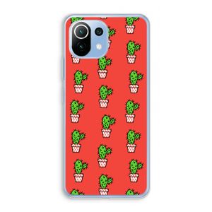 Mini cactus: Xiaomi Mi 11 Lite Transparant Hoesje
