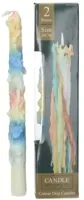 Kersten druipkaars drip 26cm multi 2 stuks