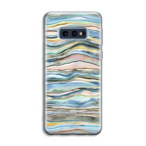 Watercolor Agate: Samsung Galaxy S10e Transparant Hoesje