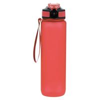 Waterfles/drinkfles sport bidon Olympic Dream - rood - 1000 ml - kunststof - schroefdop