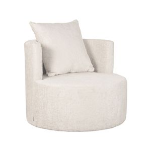 LABEL51 Fauteuil Evy - Naturel - Fluweel - 90 cm