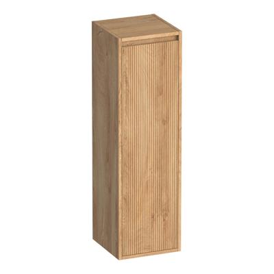 Brauer Adore - Wavy - Hoge Kast - 120 cm - 1 Deur - Greeploos - Rechtsdraaiend - Forest Tan