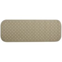 Douche/bad anti-slip mat badkamer - rubber - beige - 36 x 97 cm - rechthoek - XXL-size