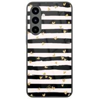 Samsung Galaxy A57 glazen hardcase - Hart streepjes