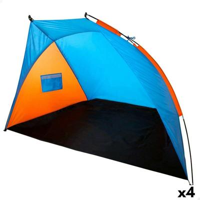 Windscherm Aktive 200 x 120 x 125 cm Blauw Oranje (4 Stuks)