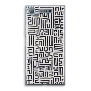 Moroccan Print: Sony Xperia XZ1 Transparant Hoesje