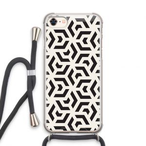 Crazy pattern: iPhone 8 Transparant Hoesje met koord