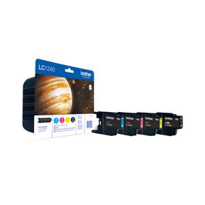 Brother Inktcartridge LC-1240 Origineel Combipack Zwart, Cyaan, Magenta, Geel LC1240VALBPDR