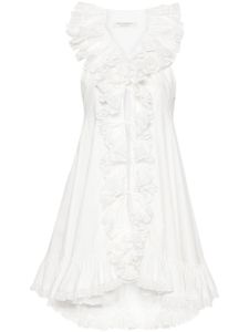 Philosophy Di Lorenzo Serafini robe à volants - Blanc