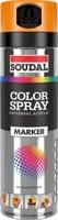 Soudal color marker spray 500 ml | fluo orange - 155571