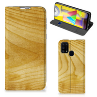 Samsung Galaxy M31 Book Wallet Case Licht Hout