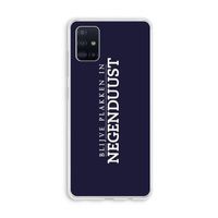 Blijve plakken in Negenduust: Galaxy A51 4G Transparant Hoesje