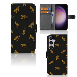 Telefoonhoesje met Pasjes voor Samsung Galaxy S24 Plus Leopards