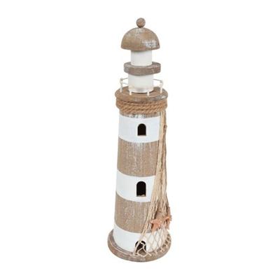 Vuurtoren naturel/ wit L