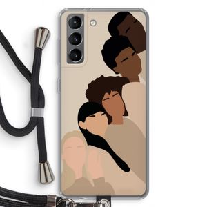 Sweet creatures: Samsung Galaxy S21 Transparant Hoesje met koord