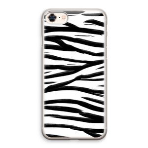 Zebra pattern: iPhone 8 Transparant Hoesje