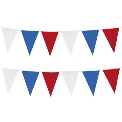4x vlaggenlijnen holland/nederland - rood-wit-blauw - 10 meter - kunststof - binnen en buiten