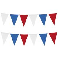4x vlaggenlijnen holland/nederland - rood-wit-blauw - 10 meter - kunststof - binnen en buiten