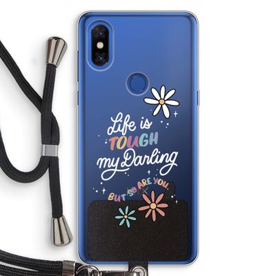Tough Life: Xiaomi Mi Mix 3 Transparant Hoesje met koord