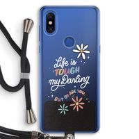 Tough Life: Xiaomi Mi Mix 3 Transparant Hoesje met koord