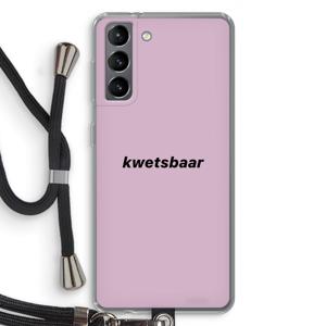 kwetsbaar: Samsung Galaxy S21 Transparant Hoesje met koord