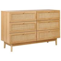 Beliani - NIVO - Ladekast - Lichtbruin - Hout|Rotan Beliani - NIVO - Ladekast - Lichtbruin - Hout|Rotan