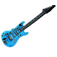 Opblaas elektrische gitaar - blauw - speelgoed - kinderen - opblaasbaar - popster