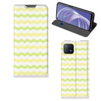 OPPO A73 5G | Hoesje met Magneet | Waves Yellow
