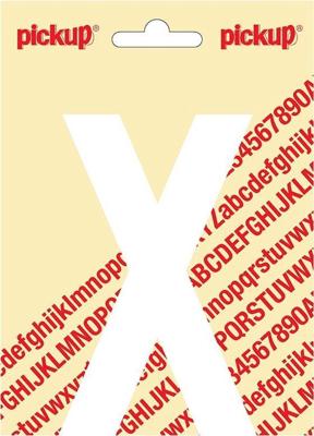 Plakletter Nobel Sticker witte letter X - Pickup