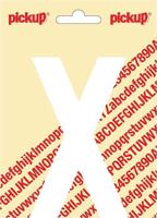 Plakletter Nobel Sticker witte letter X - Pickup