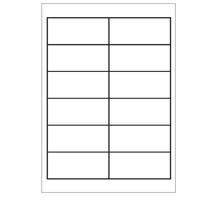 A4 etiketten 97 x 42,3 mm wit 100 vel huismerk
