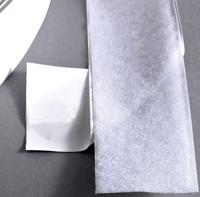 Klittenband klevend 50mm wit lus 25m