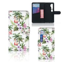Xiaomi Mi Note 10 Pro | Telefoonhoesje | Met pasjeshouder | Flamingo Palms