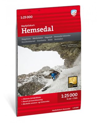 Wandelkaart Hoyfjellskart Hemsedal | Noorwegen | Calazo