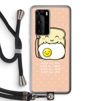 Sleep All Day: Huawei P40 Pro Transparant Hoesje met koord