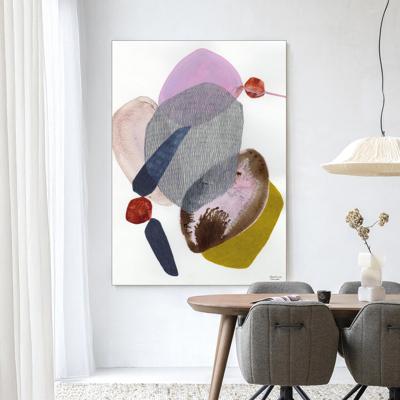 Urban Cotton Wandkleed 'Wings' 80 x 110cm in Frame - black