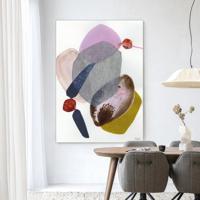 Urban Cotton Wandkleed 'Wings' 80 x 110cm in Frame - black