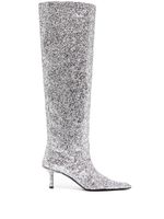 Alexander Wang bottes Viola 60 mm à paillettes - Argent - thumbnail