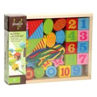 Joueco houten rijgkralenset