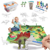 Allerion Dino Kinder Schilder Set - Met 8 Dinosaurussen en - thumbnail