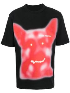 Heron Preston t-shirt à imprimé Beware of Dog - Noir