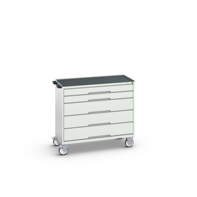Bott Verso Mobiele Kast | 1050x550x965mm | 5 Laden | Top Tray | RAL 7035 - 16927052.16
