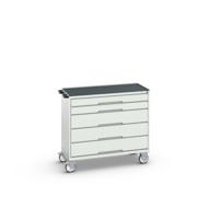 Bott Verso Mobiele Kast | 1050x550x965mm | 5 Laden | Top Tray | RAL 7035 - 16927052.16