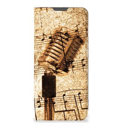 Motorola Moto G22 Stand Case Bladmuziek