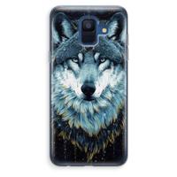 Darkness Wolf: Samsung Galaxy A6 (2018) Transparant Hoesje