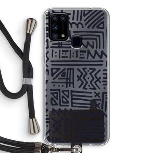 Marrakech print: Samsung Galaxy M31 Transparant Hoesje met koord