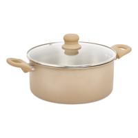 5Five kookpan Paris - D24 cm - RVS - aluminium - beige/zilver - pannen